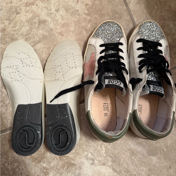 ✅TRADE✅Superstar Glitter Mesh Low-Top Sneakers GGDB 38 - Picture 13 of 15